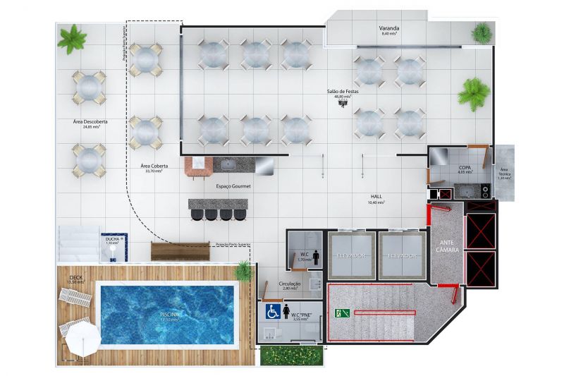  - Apartamento, 43,70m², à venda em Guarapari, Praia do Morro