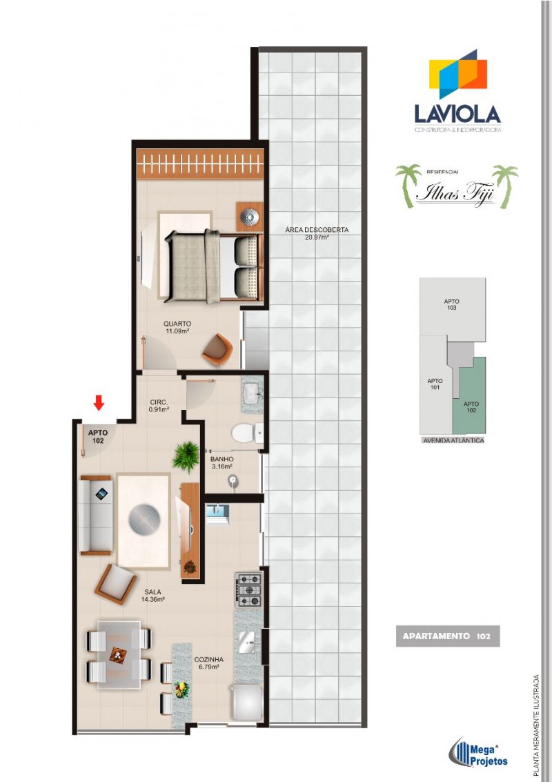 Apartamento à venda - Praia do Morro,Guarapari