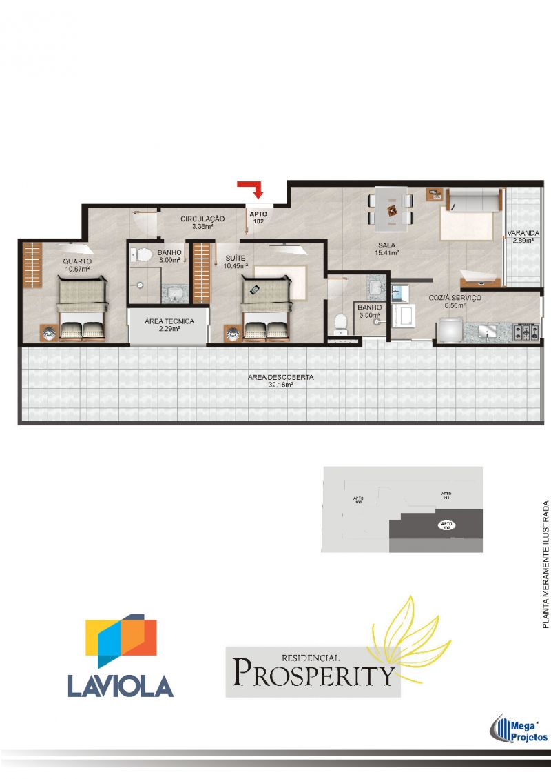 - Apartamento, 90m², à venda em Guarapari, Praia do Morro