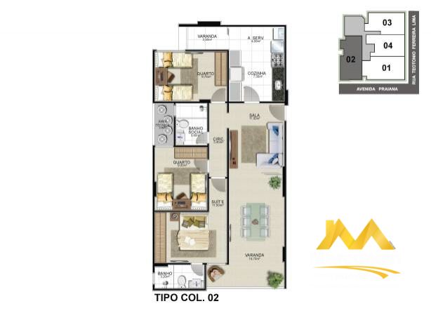 Apartamento à venda - Praia do Morro,Guarapari