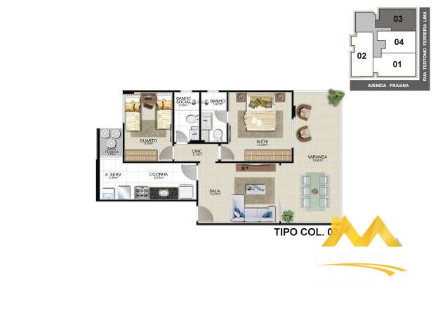 Apartamento à venda - Praia do Morro,Guarapari